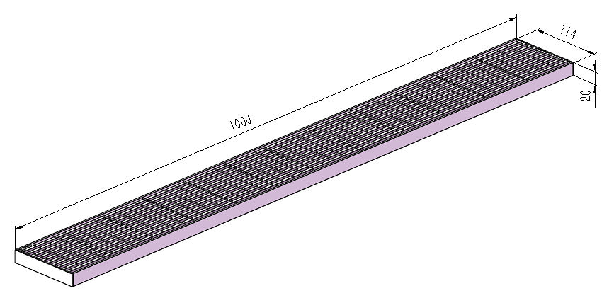 120mm Wedge Wire Heel Guard Linear Grate L1000mm  CLC-1000120-SST