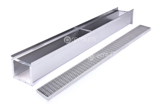 120mm Dimple Grate & Channel L1000mm (No Outlet) CLC-1000120-SSDC