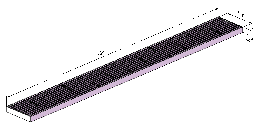 120mm Swimming Pool Anti-Slip Linear Grate L1000mm CLC-1000120-SSY