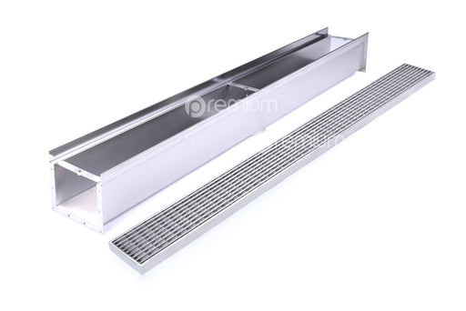 150mm Dimple Grate & Channel L1000mm with Outlet CLC-1000150-80SSDC