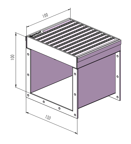 120mm Wedge Wire Heelsafe Linear Grate & Channel L100mm (No Outlet) CLC-100120-SSTC