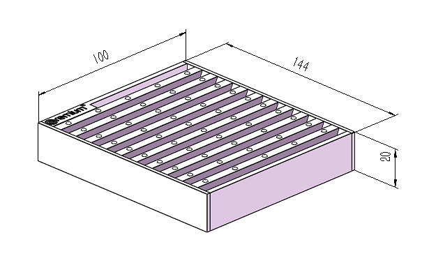 150mm Wedge Wire Anti-Slip & Heel Guard Linear Grate L100mm CLC-100150-SSD