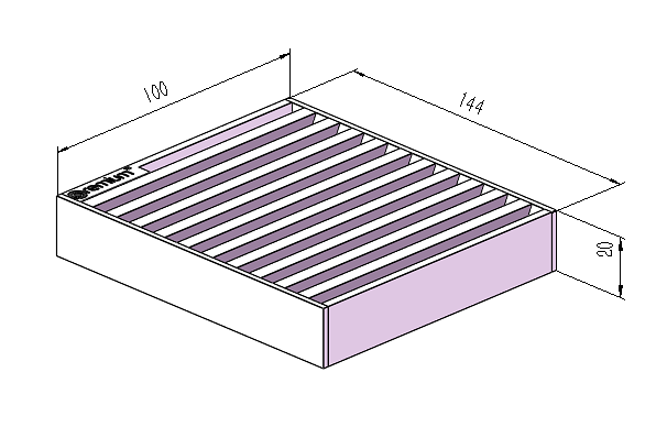 150mm Wedge Wire Heel Guard Linear Grate L100mm CLC-100150-SST
