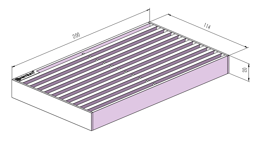 120mm Wedge Wire Heel Guard Linear Grate L200mm CLC-200120-SST