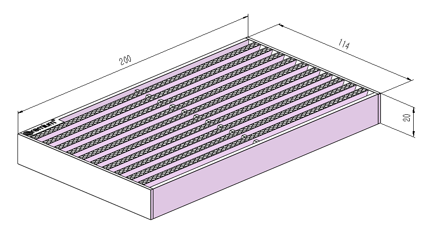 120mm Swimming Pool Anti-Slip Linear Grate L200mm CLC-200120-SSY