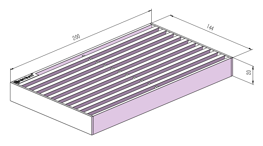 150mm Wedge Wire Heel Guard Linear Grate L200mm  CLC-200150-SST