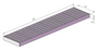 150mm Wedge Wire Anti-Slip & Heel Guard Linear Grate L500mm CLC-500150-SSD