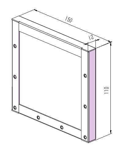 150mm Channel End Cover DUT-150100-SS