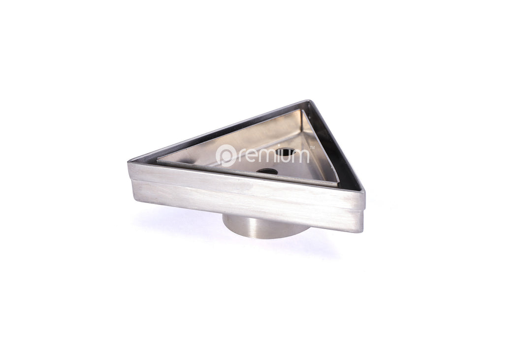 110mm Stainless Steel Tile Insert Triangular Drain STD-110-40SSL